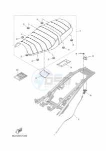 XSR125 MTM125 (BGX3) drawing SEAT