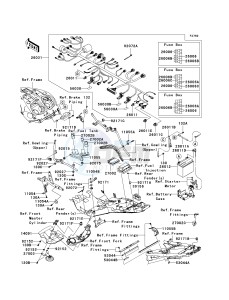 ZG 1400 A [CONCOURS 14 ABS] (8F-9F) A8F drawing CHASSIS ELECTRICAL EQUIPMENT -- A8F- -