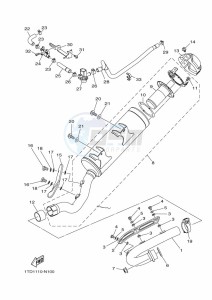 YFZ450R (BKD3) drawing EXHAUST