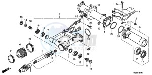 TRX500FAC drawing SWINGARM