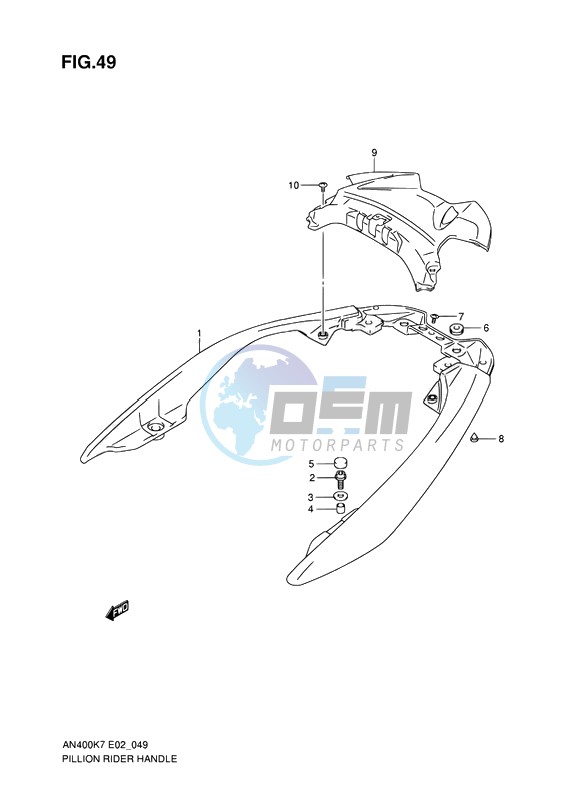 PILLION RIDER HANDLE