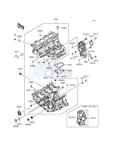 NINJA ZX-6R ZX600RGF FR GB XX (EU ME A(FRICA) drawing Crankcase