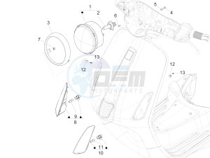 Primavera 150 4T 3V iGET ABS (EMEA) drawing Front headlamps - Turn signal lamps