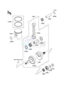 KX65 KX65A6F EU drawing Crankshaft/Piston(s)