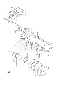 RM250 (E28) drawing REAR CALIPER (MODEL S)