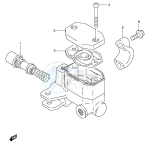 GS125 (E1) drawing FRONT MASTER CYLINDER (MODEL K L M R)