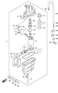 DF 40A drawing Fuel Vapor Separator