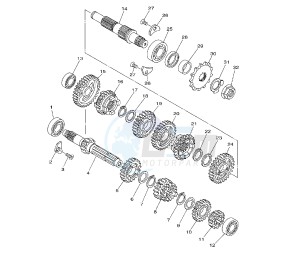 YZ LC 125 drawing TRANSMISSION