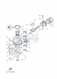 F175AETX drawing CRANKSHAFT--PISTON