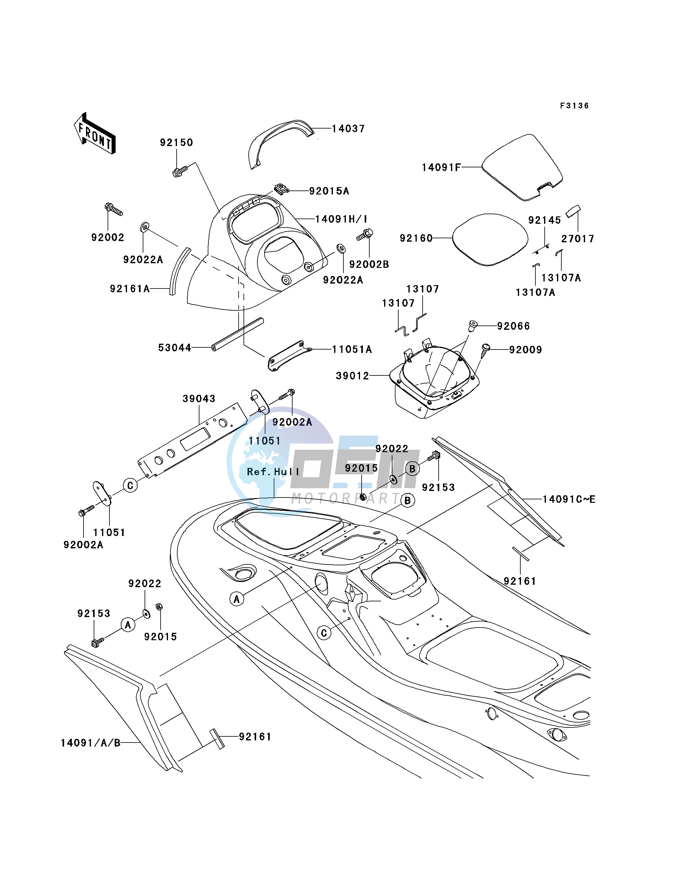 HULL MIDDLE FITTINGS