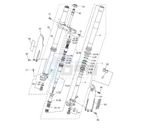 YZ F 250 drawing FRONT FORK