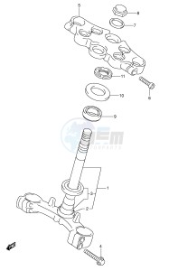 GSX750F (E2) drawing STEERING STEM