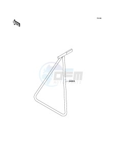 KX450F KX450D7F EU drawing Stand(s)