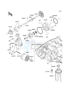 ZX 636 C [NINJA ZX-6R] (C1) C1 drawing OIL PUMP_OIL FILTER