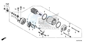 CRF1000DG CRF1000 - Africa Twin - Dual Clutch Europe Direct - (ED) drawing STARTER MOTOR