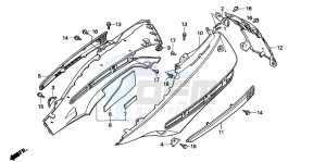 CH125 drawing REAR COVER