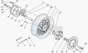 California 1100 Stone - Metal PI Stone/Metal PI drawing Rear wheel