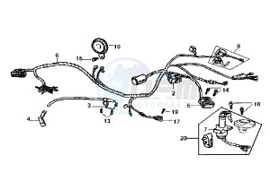 HUSKY - 125 cc drawing ELECTRICAL DEVICES