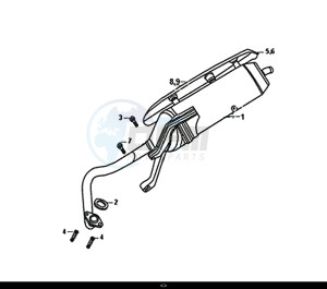 FIDDLE III 50 (25 KM/H) (XA05W5-NL) (E4) (L7-M0) drawing EXHAUST MUFFLER