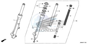 AFS1102SHC drawing FRONT FORK