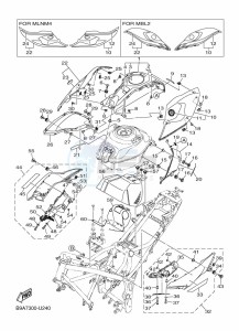 MT-03 MTN320-A (B9A8) drawing FUEL TANK 2