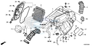 CRF250LAH CRF250LA ED drawing AIR CLEANER