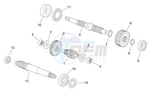 Leonardo 250 st (eng. Yamaha) drawing Transmission