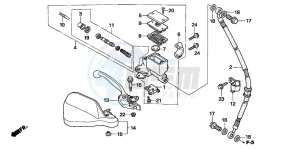 XL1000V VARADERO drawing FR. BRAKE MASTER CYLINDER (XL1000V)