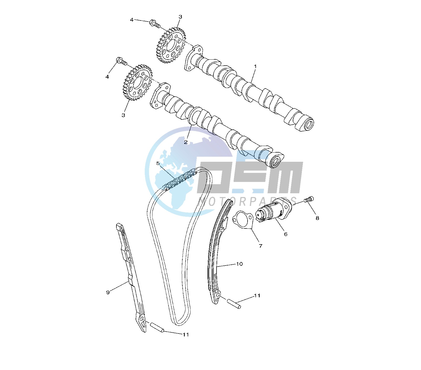 CAMSHAFT AND TIMING CHAIN