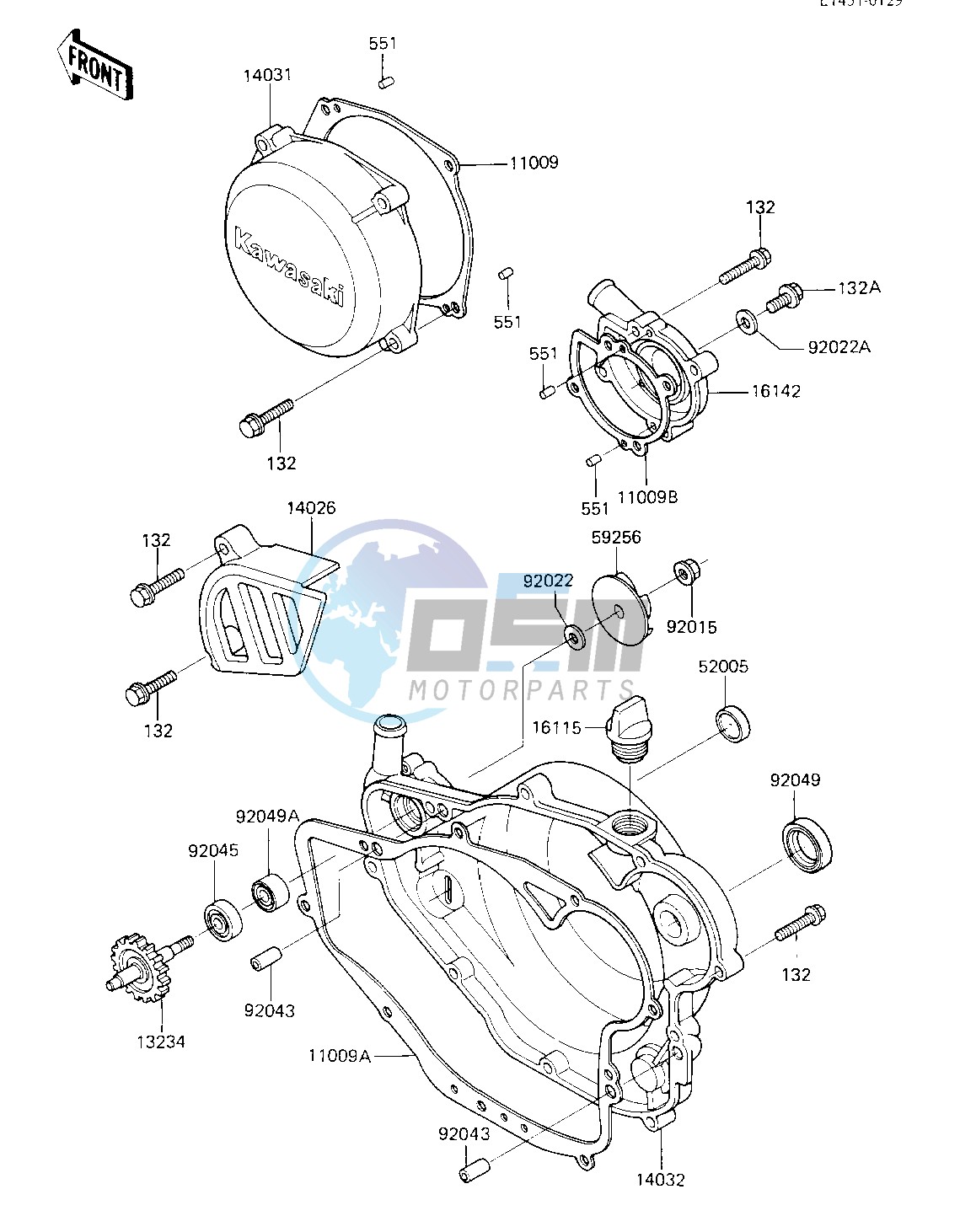 ENGINE COVERS_WATER PUMP -- 84 A1- -