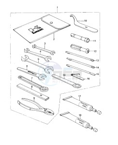 KZ 400 A B (A1-B2) drawing OWNER TOOLS