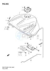 GSX-R1000 (E2) drawing FUEL TANK (GSX-R1000K2)