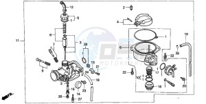 C90CW 70 drawing CARBURETOR