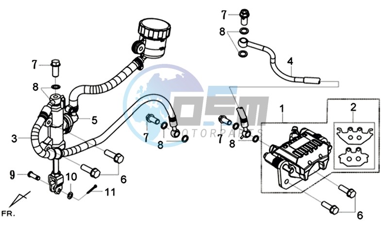 FOOT MASTER CYLINDER SET