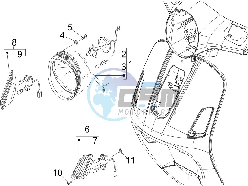 Head lights - Turn signal lamps