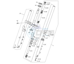 XJ6-N 600 drawing FRONT FORK