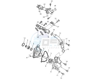 YZF SP 750 drawing WATER PUMP