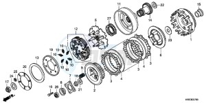 TRX500FPEC drawing CLUTCH