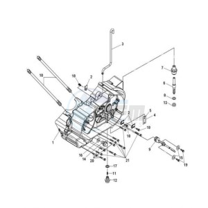 QUAD LANDER 300S drawing CRANKCASE / STARTER