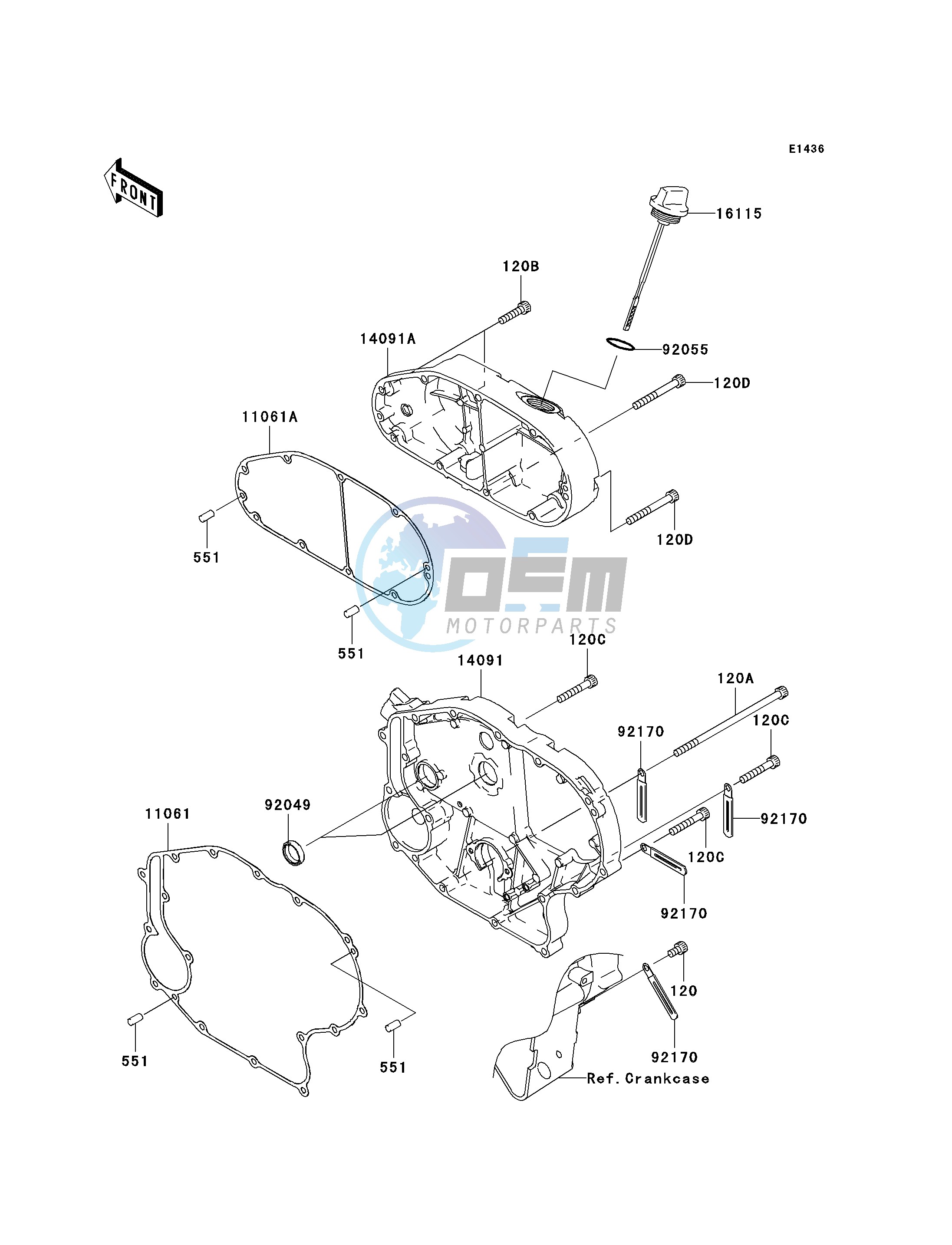 RIGHT ENGINE COVER-- S- -