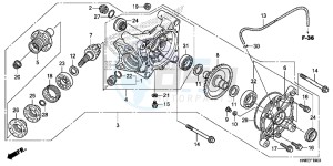 TRX680FAH Europe Direct - (ED) drawing FINAL DRIVEN GEAR