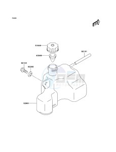 KFX50 KSF50A6F EU drawing Oil Tank