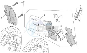 Stelvio 1200 8V STD - NTX drawing Front brake caliper