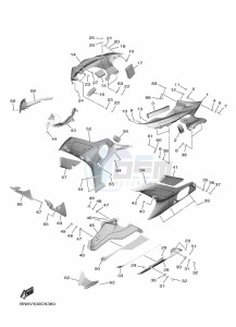 YZF600W YZF-R6 (BN6V) drawing COWLING 2