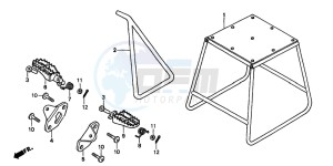 CR125R drawing STAND/STEP