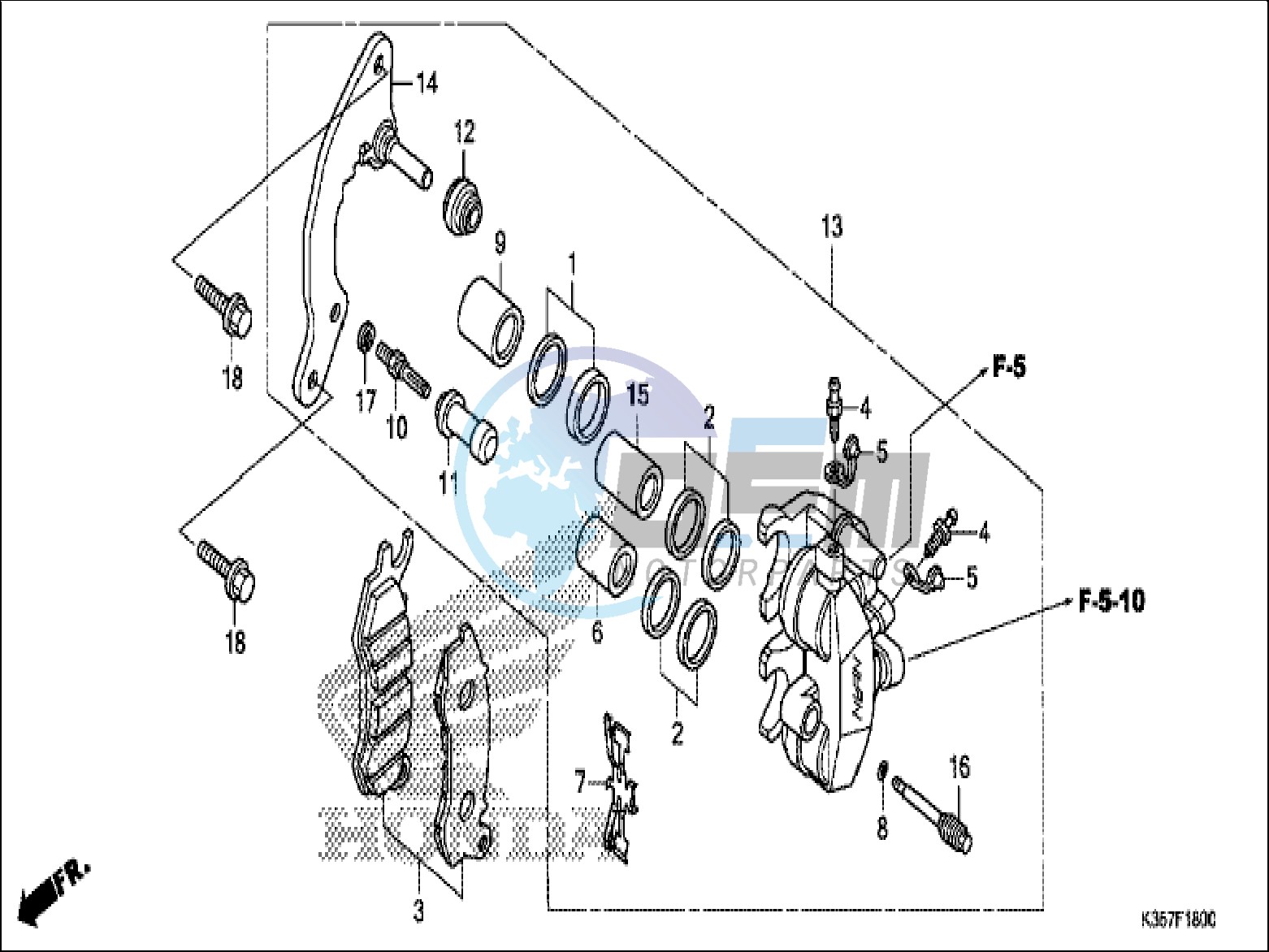 FRONT BRAKE CALIPER