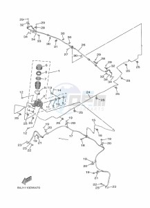 YXF1000EW YX10FPAM (B4J5) drawing MASTER CYLINDER