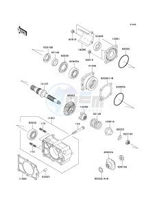 KAF 620 J [MULE 3010 TRANS 4X4] (J1) J1 drawing BEVEL GEAR CASE