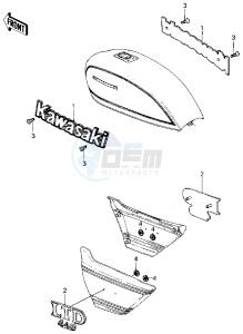 KZ 440 D [LTD BELT] (D1) [LTD BELT] drawing LABELS -- 80 D1- -