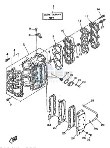 40E drawing CYLINDER--CRANKCASE